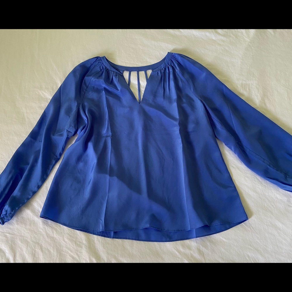 Lilly Pulitzer Blue Silky Blouse